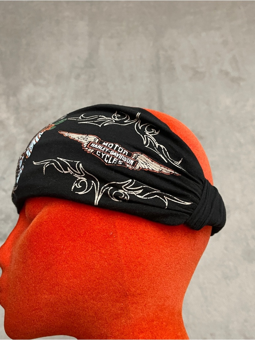 Harley-Davidson Black Studded Rhinestone Logo Headband Ladies - Picture 2 of 6